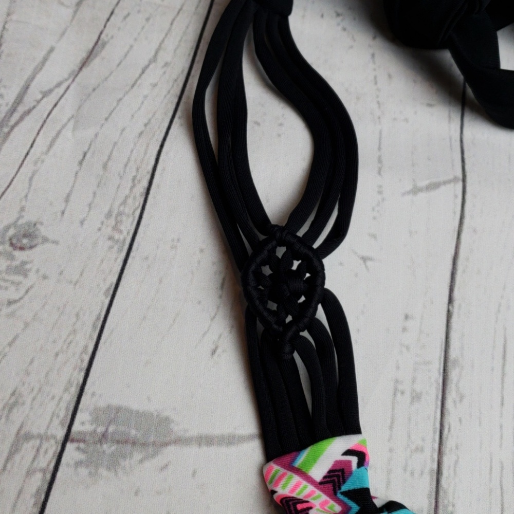 Hula Honey Push Up Tribal Bikini Top Strappy S - Picture 4 of 7